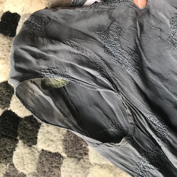 Vintage Johnny Was Collection Embroidered Cornflower Reversible Maxi Dress - Picture 9 of 15